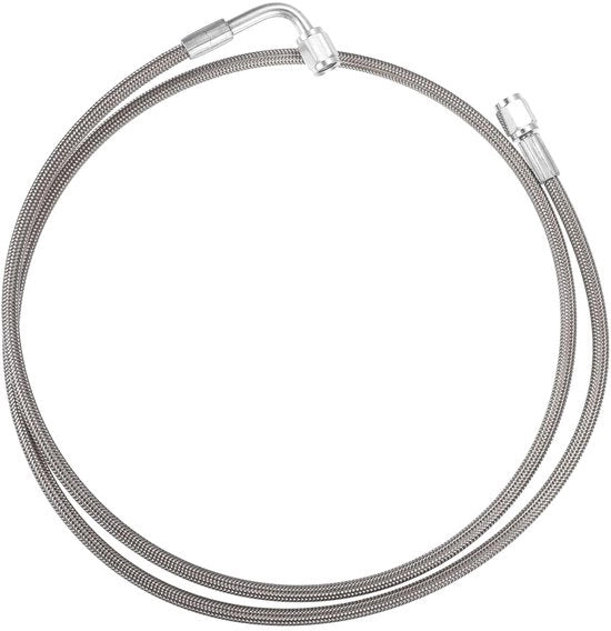 Guida Olio Flessibile a 90° - Acciaio Inossidabile - Adattatore Universale - Flessibile - Impronta di Umidità Zero - Rete di Tessitura Duratura - Tubo