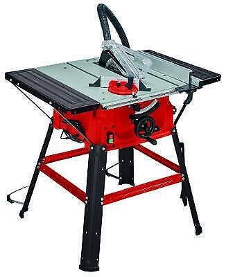 Einhell 4340490 TC-TS 2025-2 U Sega circolare da banco 2000 W regolazione altezza e inclinazione lama guida parallela arresto angolare ±60° aspirazione integrata colore Rosso-Argento