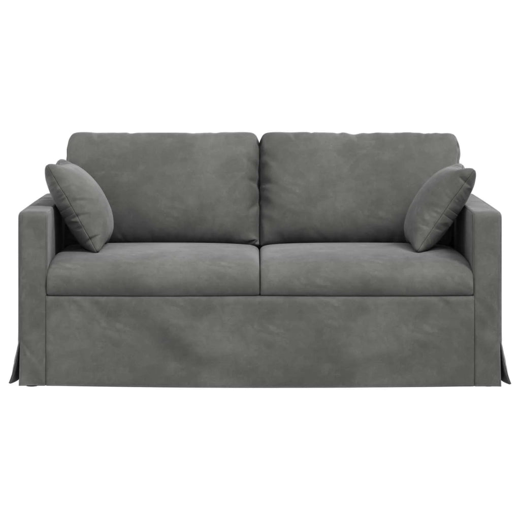Divano Grigio scuro 158 x 78 x 80 cm Velluto 42024423