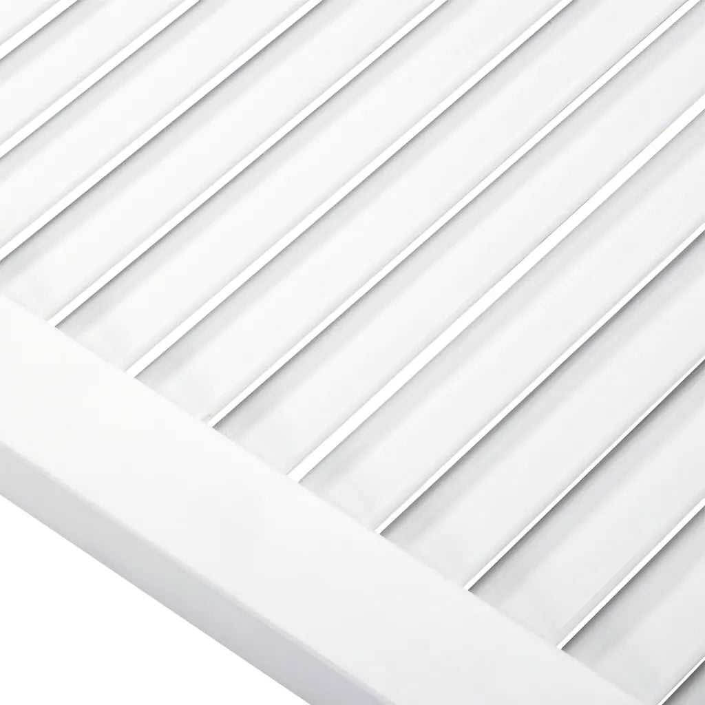 Anta con Design a Lamelle Bianca 99,3x39,4 cm in Legno di Pino CFW7463936
