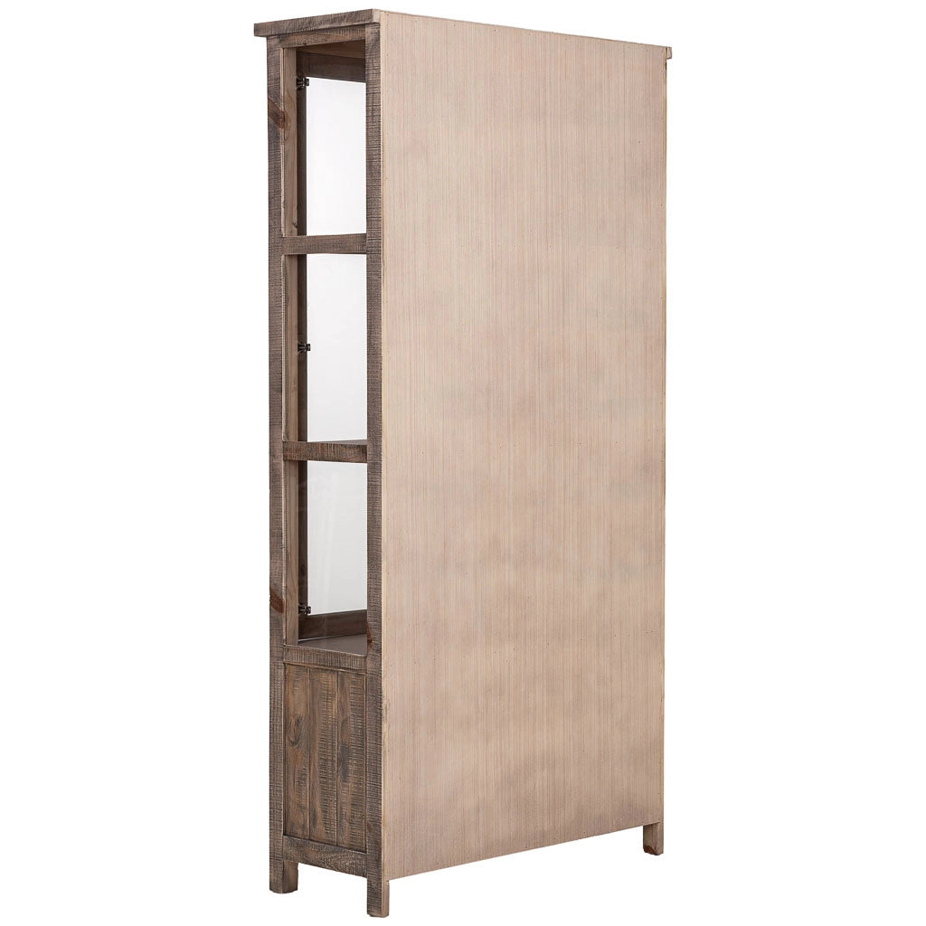 Vetrina in legno marrone 100x40x200h cm
