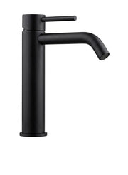 Miscelatore lavabo medio AISI 316 nero opaco senza piletta Testori