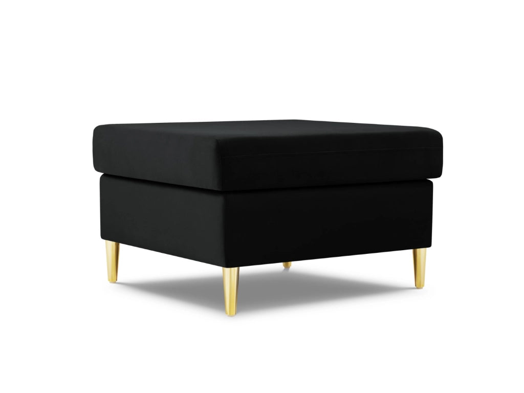 Cosmopolitan Design - Pouf "Kyoto" in velluto nero 