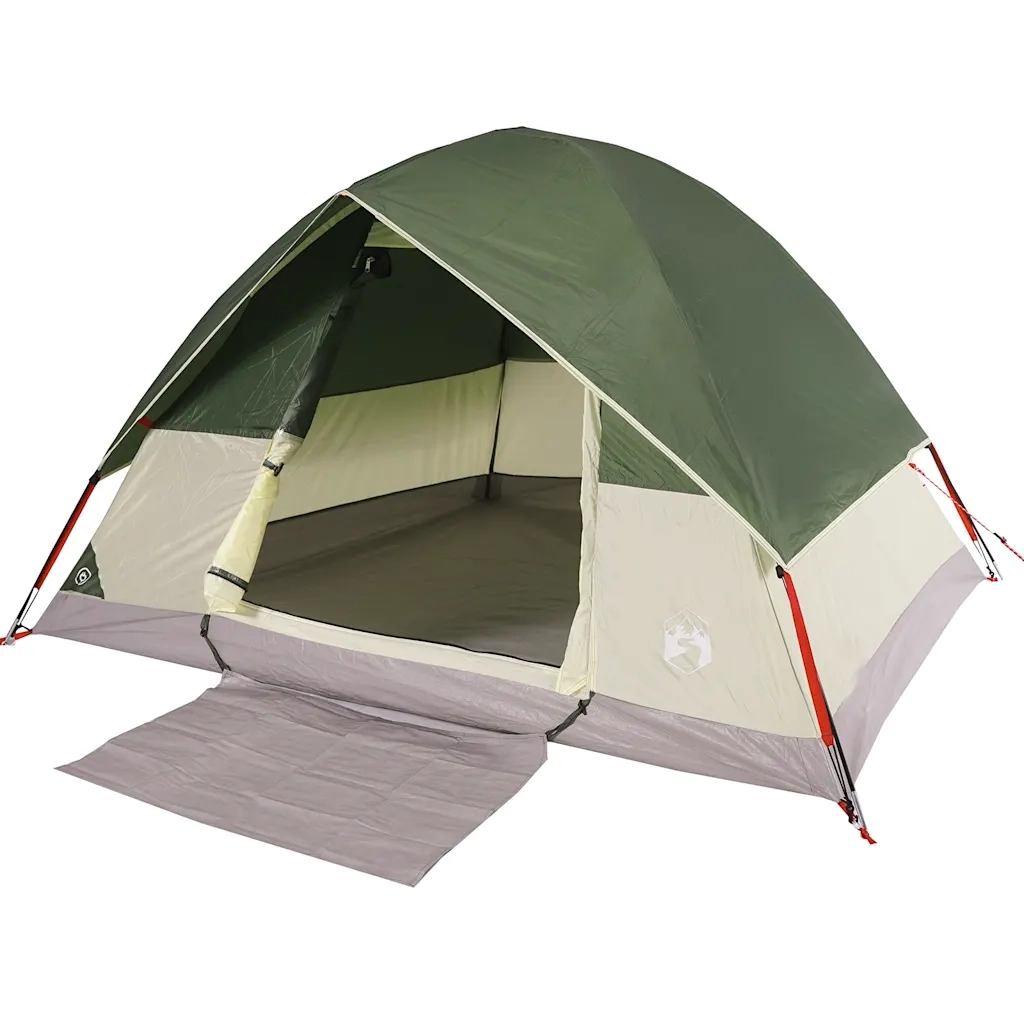 Tenda da campeggio | Tenda da campo a Cupola per 3 Persone Verde Impermeabile