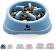 Anti-slikbak per piccoli cani e cuccioli | Piccoli animali domestici, alimentatore lento per cani, supporta la digestione dell'animale, anti-braconico, fondo antiscivolo, gabbia per cani (blu, piccolo cane)