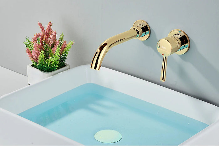 Rubinetto Da Incasso Rea Lungo Long Gold + Box