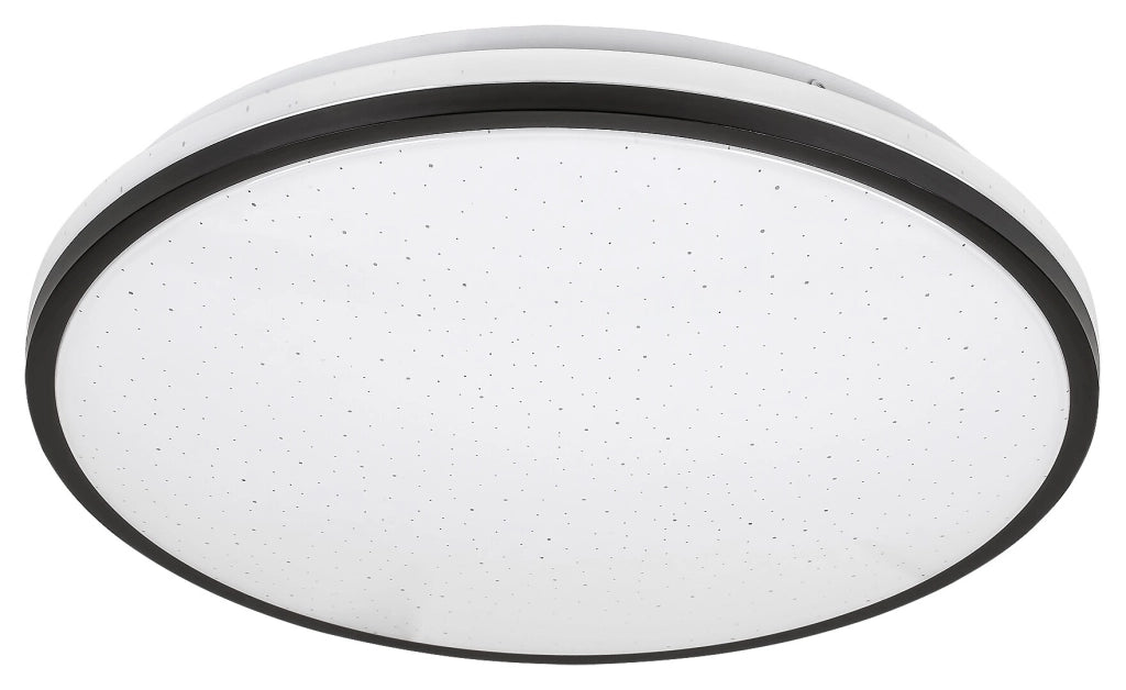 Plafoniera bagno tonda 33cm LED 18W nera IP44 Rabalux