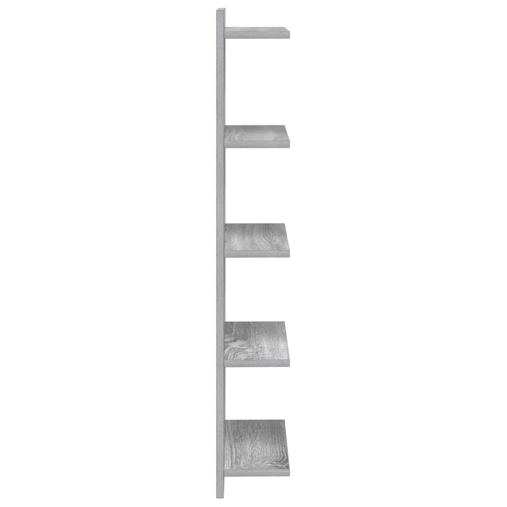 Scaffale da parete 2 pz Sonoma grigio 30 x 15 x 100 cm 8012407