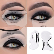 STENCIL EYELINER TRUCCO OCCHIO FORMA GATTO LINEA SOPRACCIGLIA OCCHI MAKE UP