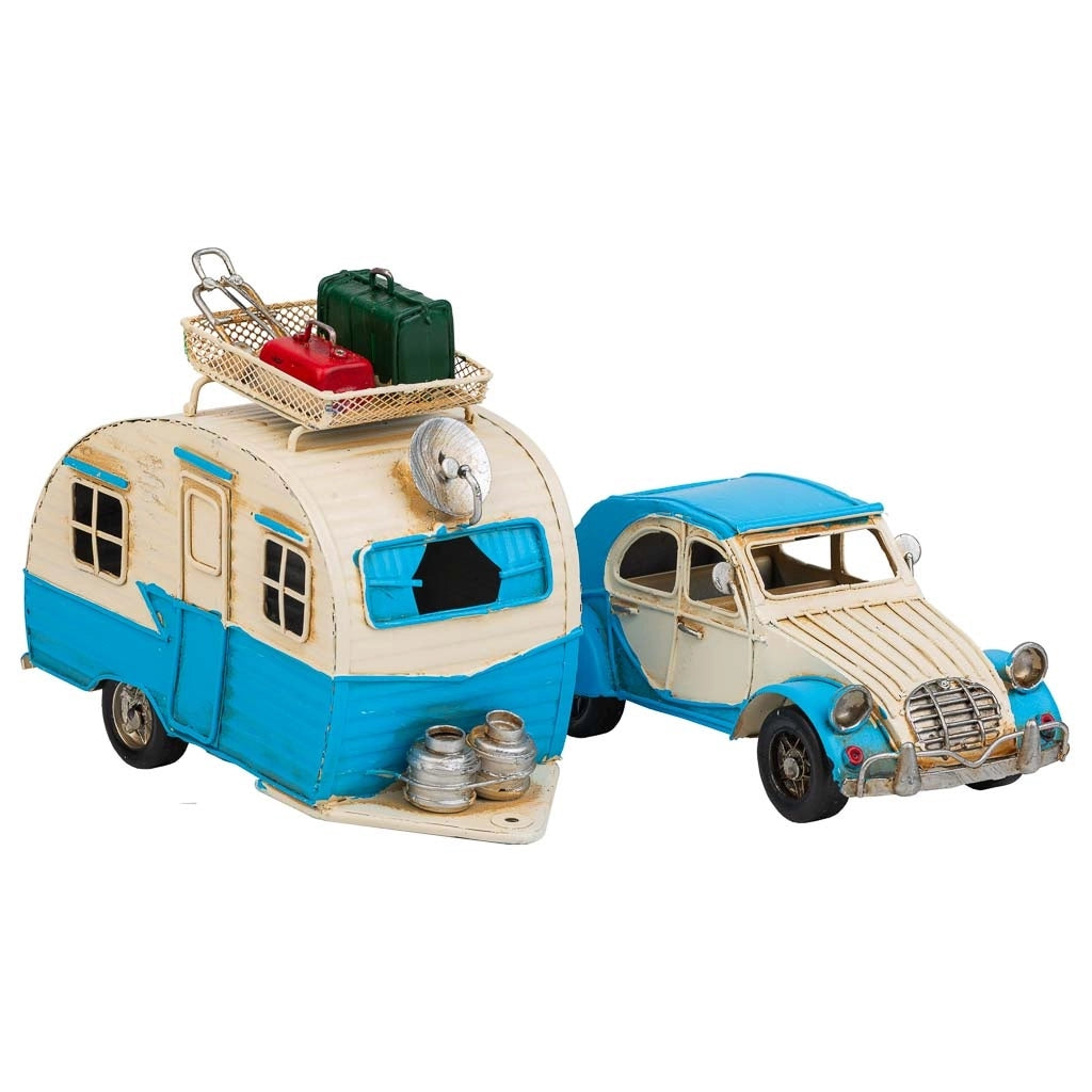 RimorchioCaravanCaravan inMetalloBlu 41x9,5x15,5h