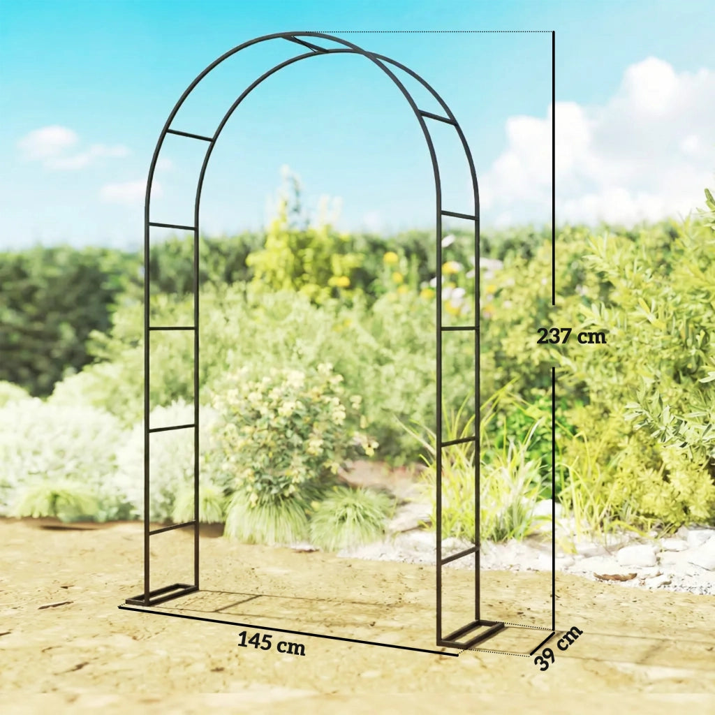 Arco da Giardino in Metallo ¨C zephmum ¨C Nero