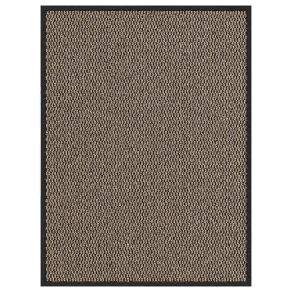 Zerbino antiscivolo flessibile per esterni 90 x 120 cm zerbino d'ingresso dal design moderno in PP marrone 02_0058131