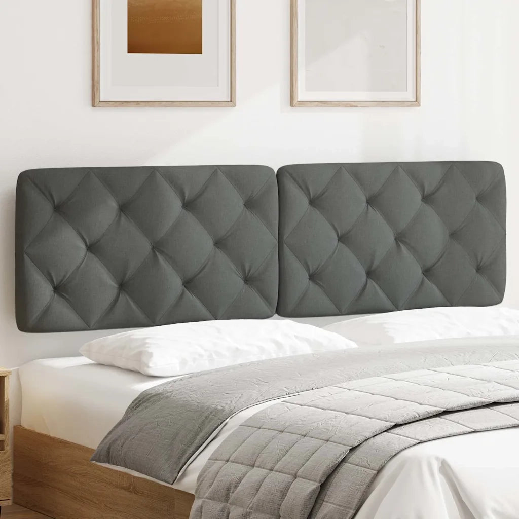Cuscino Testiera Grigio Scuro 180 cm in Tessuto CFW3323416