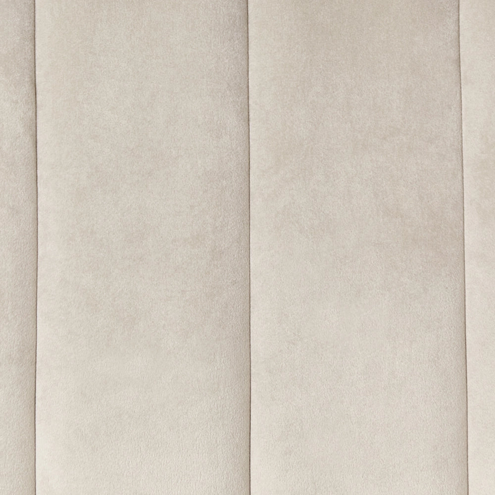 Poltrona in velluto beige morbido Design contemporaneo e retrò Seduta imbottita e schienale basso