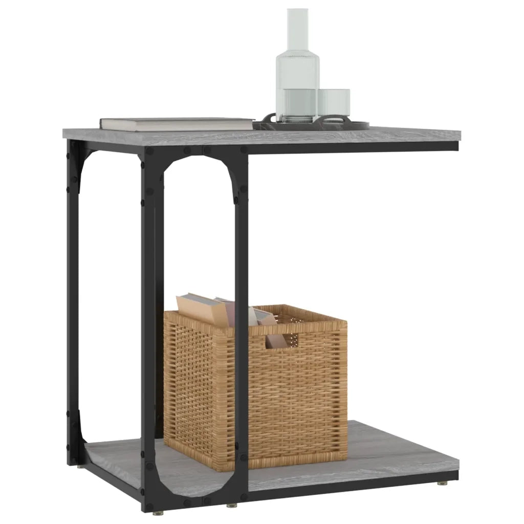 Tavolino Grigio Sonoma 50x35x52 cm in Legno Multistrato 825815