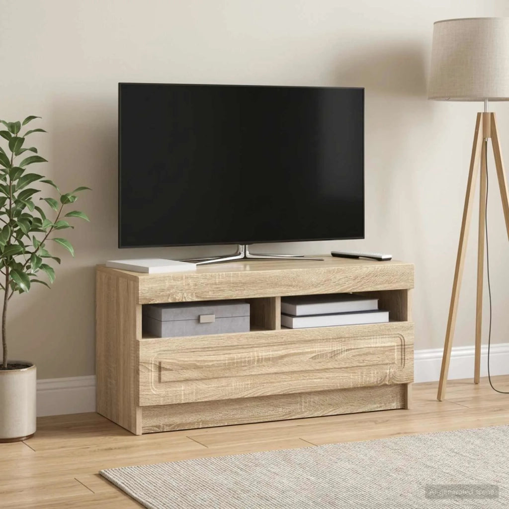 Mobile TV LED Rovere Sonoma Legno ingegnerizzato 897877