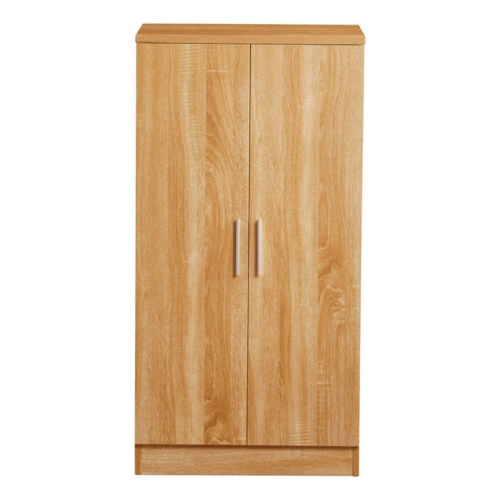 Scarpiera 2 Ante 108x55x36 cm in legno rovere chiaro