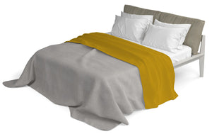 Lenzuolo Sopra in Tinta Unita Senape Singolo