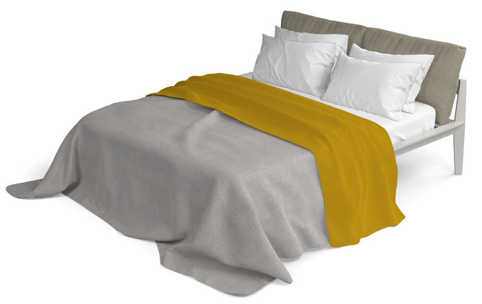 Lenzuolo Sopra in Tinta Unita Senape Singolo