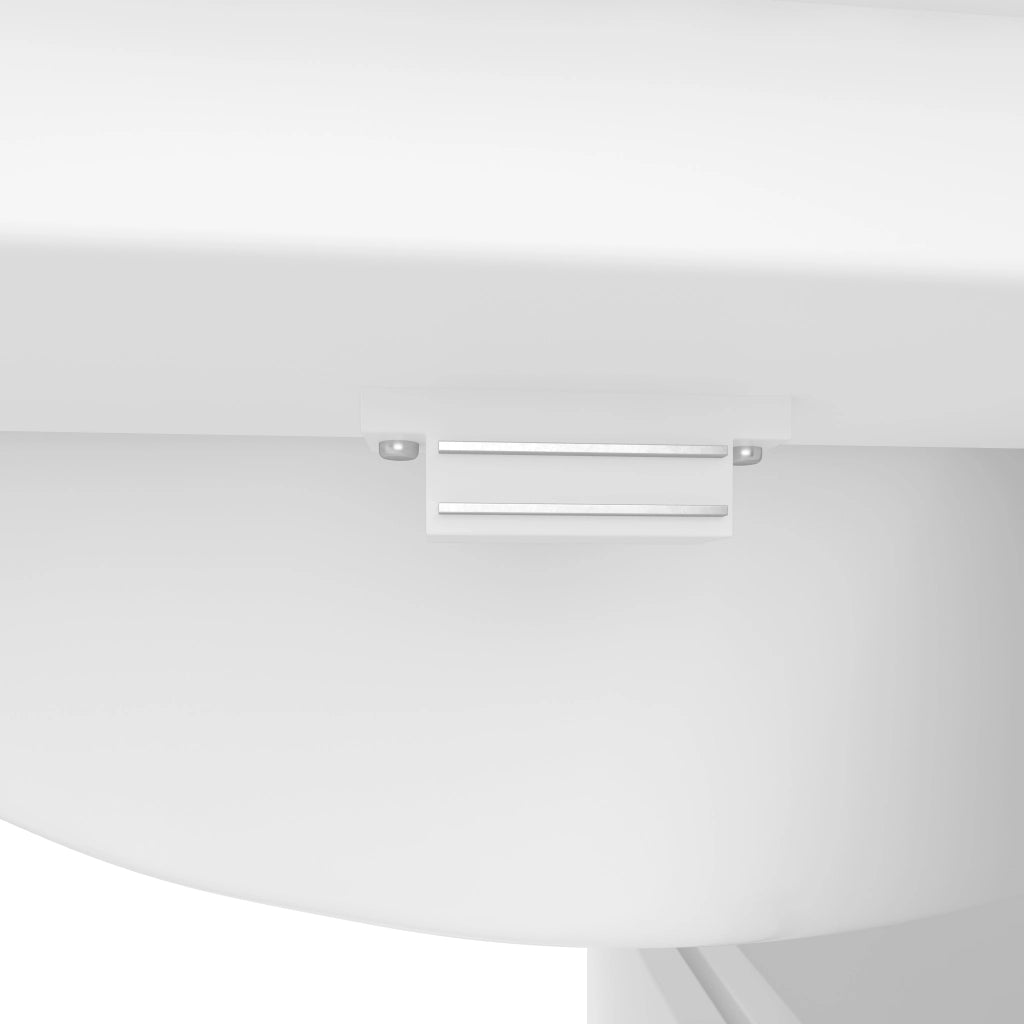 Mobile sottolavabo da bagno con lavabo integrato in ceramica, tre cassetti, anta con ripiano, bianco 76 × 46 × 83,5 cm