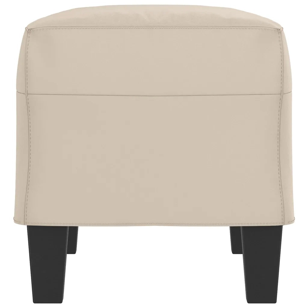 Panca crema 70x35x41 cm in Microfibra cod mxl 60320