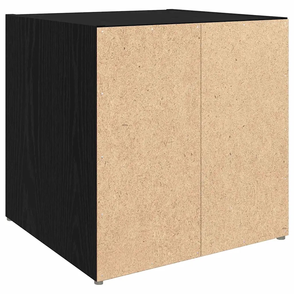 Set mobile TV 2 pz-Set di 2 Credenza per TV Nero 37 x 35 x 37,5 cm Legno multistrato