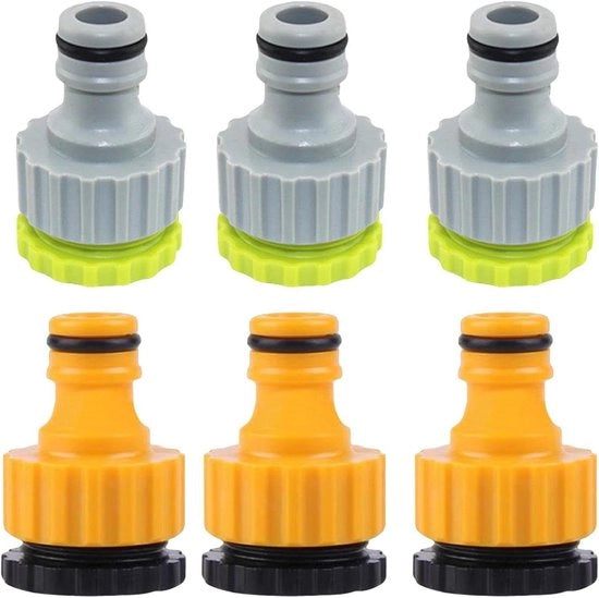 Adattatore di scarico in plastica - Connettori e innesti per tubo - 6 pezzi. Facile da installare.