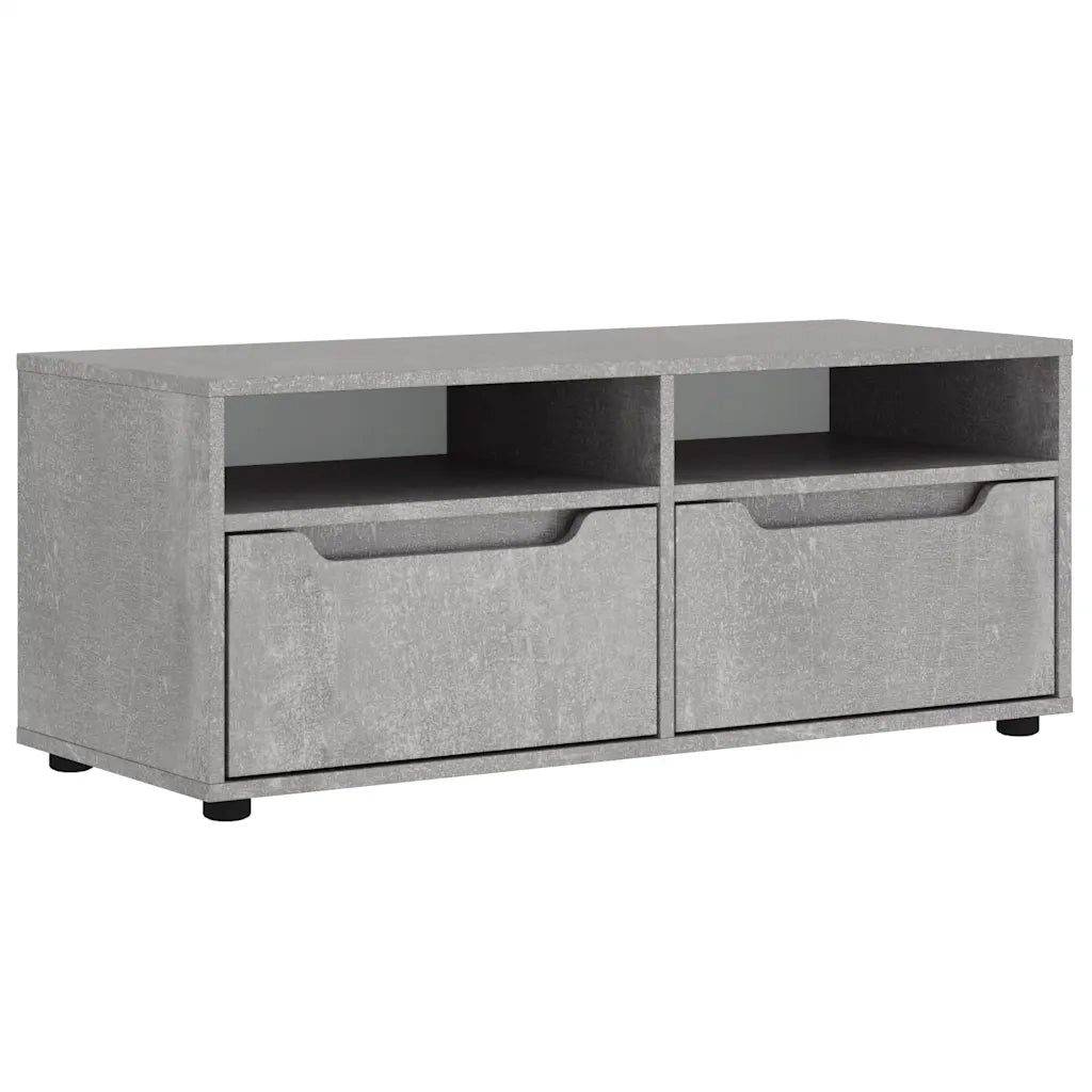 Mobile TV VISNES Grigio Cemento 100x40x38 cm Legno Multistrato