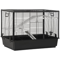 Gabbia per Porcellino d'India 80x48x58 cm con Rampa Nera