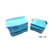 Trade Shop - Set 2 Borse Termica 24l + 10l Frigo Pranzo Spiaggia Mare Picnic Termico Pieghevole -