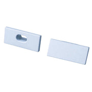 Kit Terminali Tapi di Chiusura In Metallo Con e Senza Foro Colore Bianco Per Profilato Alluminio BAZ1707W