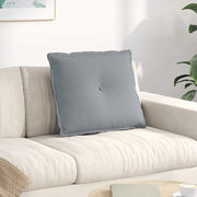 Cuscino per Schiena Grigio chiaro 60 x 19 x 50 cm Tessuto 42014658