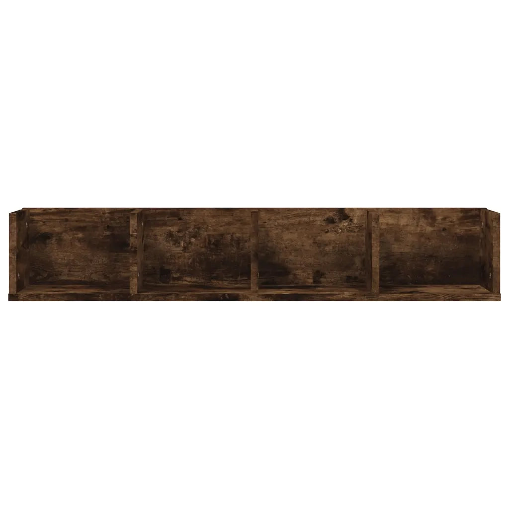 Mensola Muro Porta PC Rovere Fumo 100x18x18cm Legno Multistrato cod mxl 33071