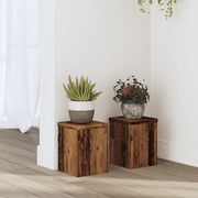 vidaXL Supporti per Piante 2 pz Legno 15x15x20 cm Legno Multistrato