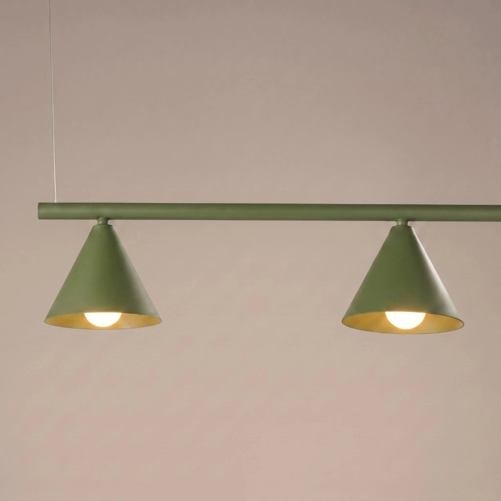 Lampadario NOX 4L verde oliva