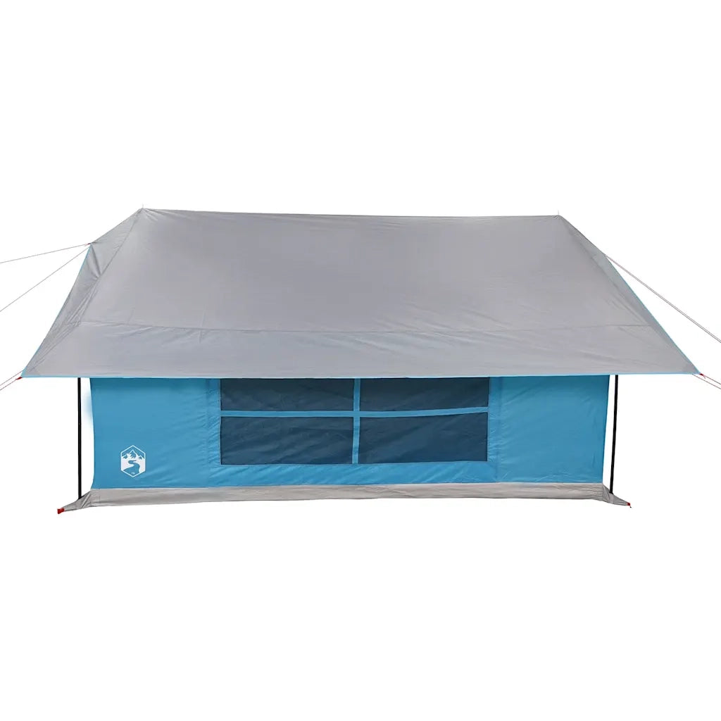 vidaXL Tenda da Campeggio per 5 Persone Blu Impermeabile