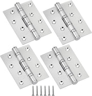 Set di 2 cerniere 100 x 75 x 3 mm - Cerniera a vite a rulli con bielle - Sostegno 75 kg - Adatto per interni ed esterni