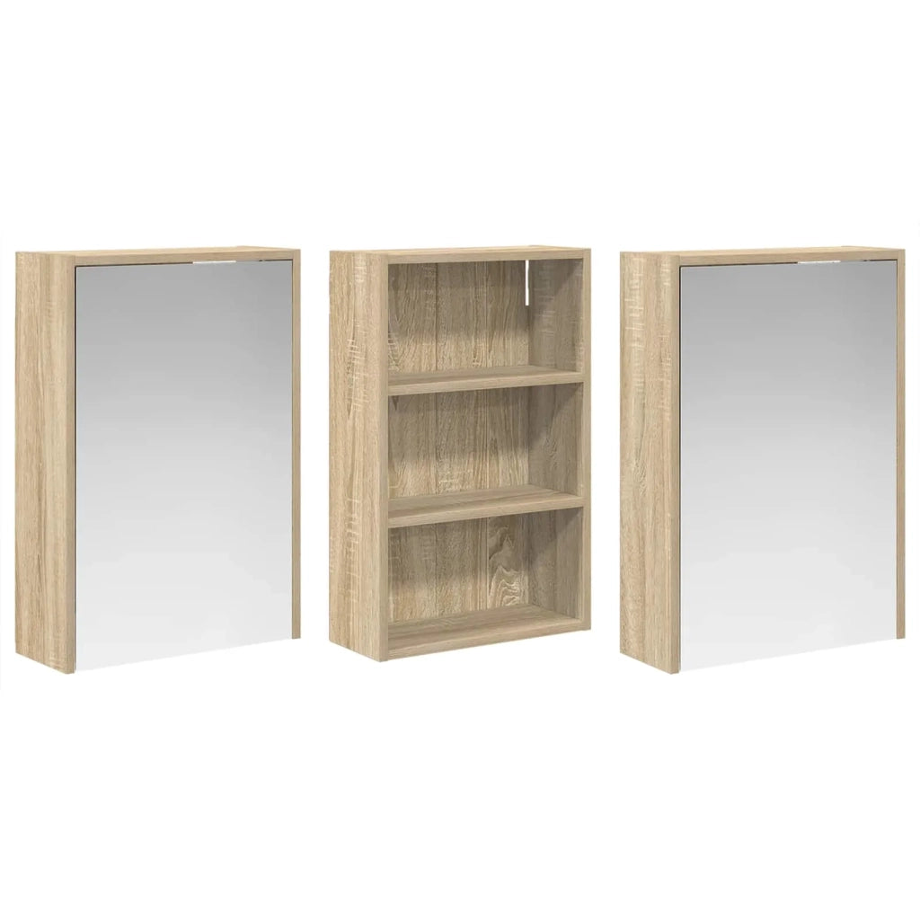 Set di Armadi da Bagno con lo scaffale 3 pcs 126 x 16 x 62.5 cm 3403826