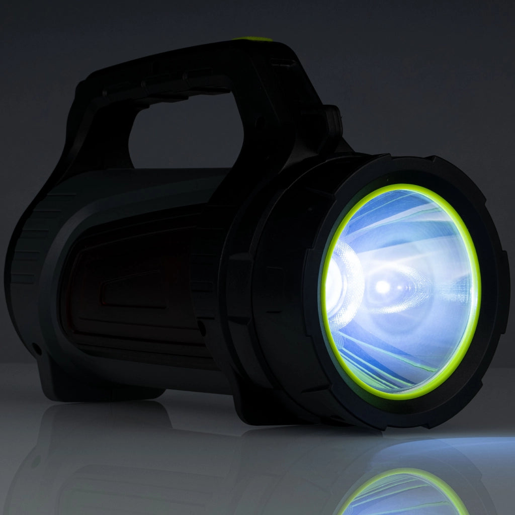 Torcia Riflettore Rosifx "Bilbo Baggins" – 1200 Lumen, Powerbank | Portata 800m, Impermeabile, 3 Modalità