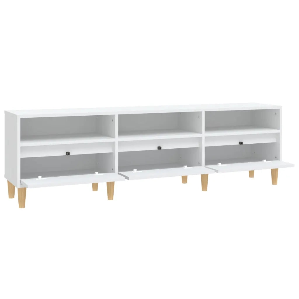 Mobile Porta TV-Mobile per TV-Credenza TV Bianco 150x30x44,5 cm in Legno Multistrato 434975