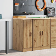 Armadietto per Garage in Rovere Artigianale 30x51x85 cm 860561
