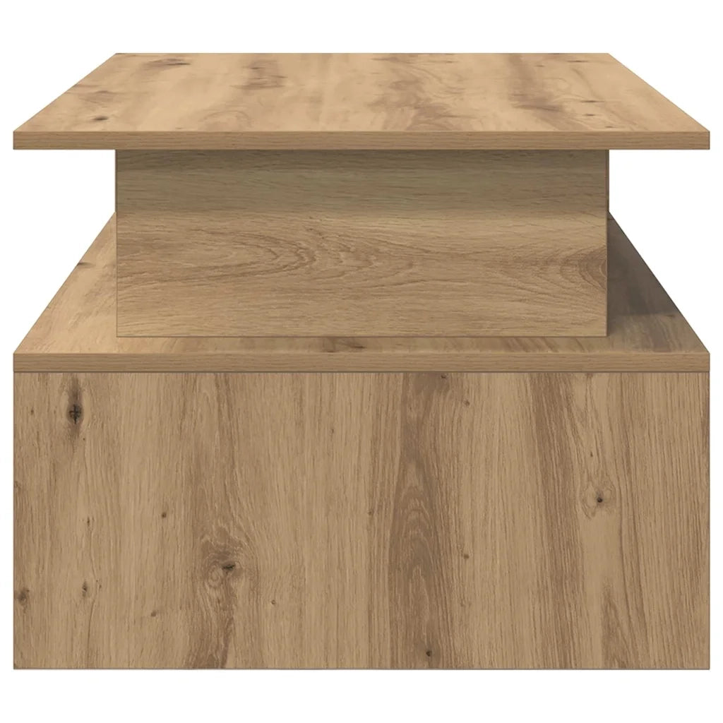 Tavolino da Salotto-Tavolino da soggiorno-Tavolo Rovere artigianale 90 x 55 x 42,5 cm