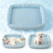 Matte di raffreddamento per animali domestici - coperta raffreddante estiva - lettino raffreddante per gatti - tappetino auto raffreddante - tappetino raffreddante lavabile - matte di raffreddamento per animali domestici - adatto per gatti, cani, hamster, chinchilla, cavia, ecc. - M (55x43cm)