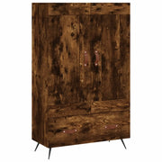 Credenza | Madia | Buffet da pranzo | Armadio da pranzo Rovere Fumo 69,5x31x115 cm in Legno Multistrato