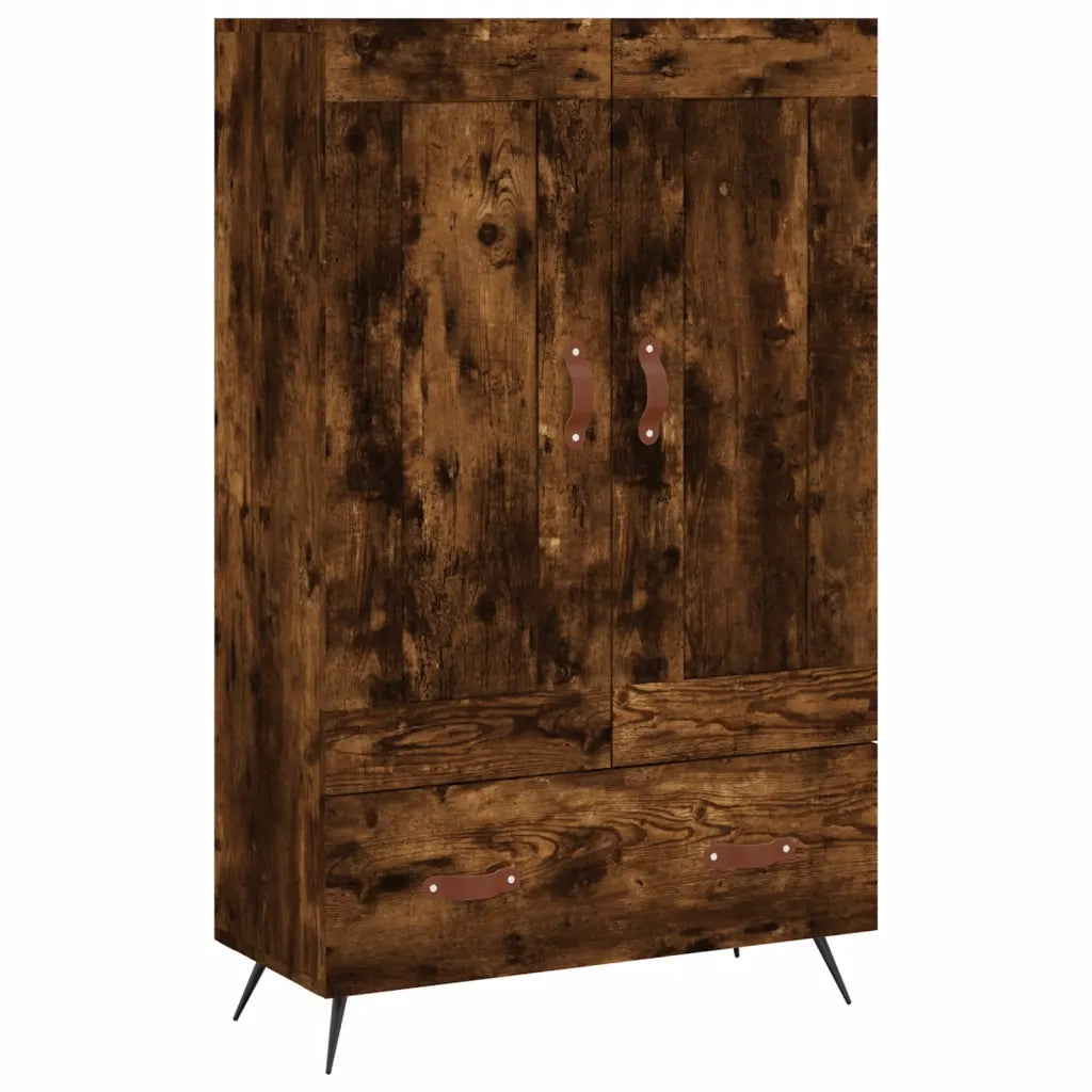 Credenza | Madia | Buffet da pranzo | Armadio da pranzo Rovere Fumo 69,5x31x115 cm in Legno Multistrato