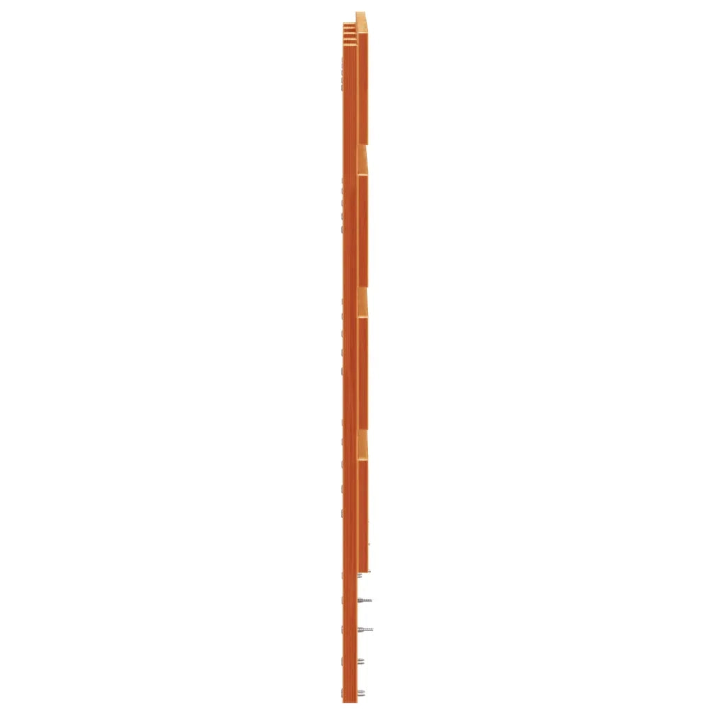 Testiera Marrone Cera 120 cm in Legno Massello di Pino