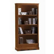 Libreria graffa in legno arte povera noce scuro