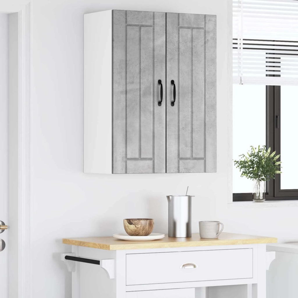 Armadietto a muro LUCCA 2 pcs Grigio Cemento 30 x 31 x 80 cm