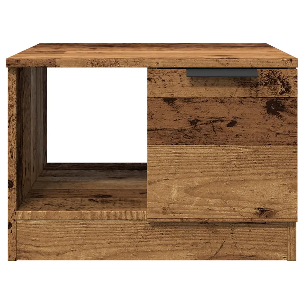 Tavolino da Salotto-Tavolino da soggiorno-Tavolo Legno Antico 50x50x36 cm Legno Multistrato