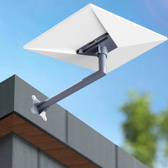Supporto per Satellite Robusto e Duraturo - Altezza Regolabile - Sostegno per Antenna - Struttura in Acciaio di Alta Qualità - Sicuro - Sostegno per Antenna fino a 500 libbre - Antenna